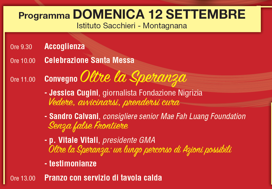 Domenica programma meeting Domenica programma meeting